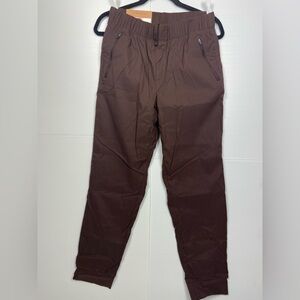 Eddie Bauer Fleece Lined Jogger Pants Brown Women’s 6 NWT